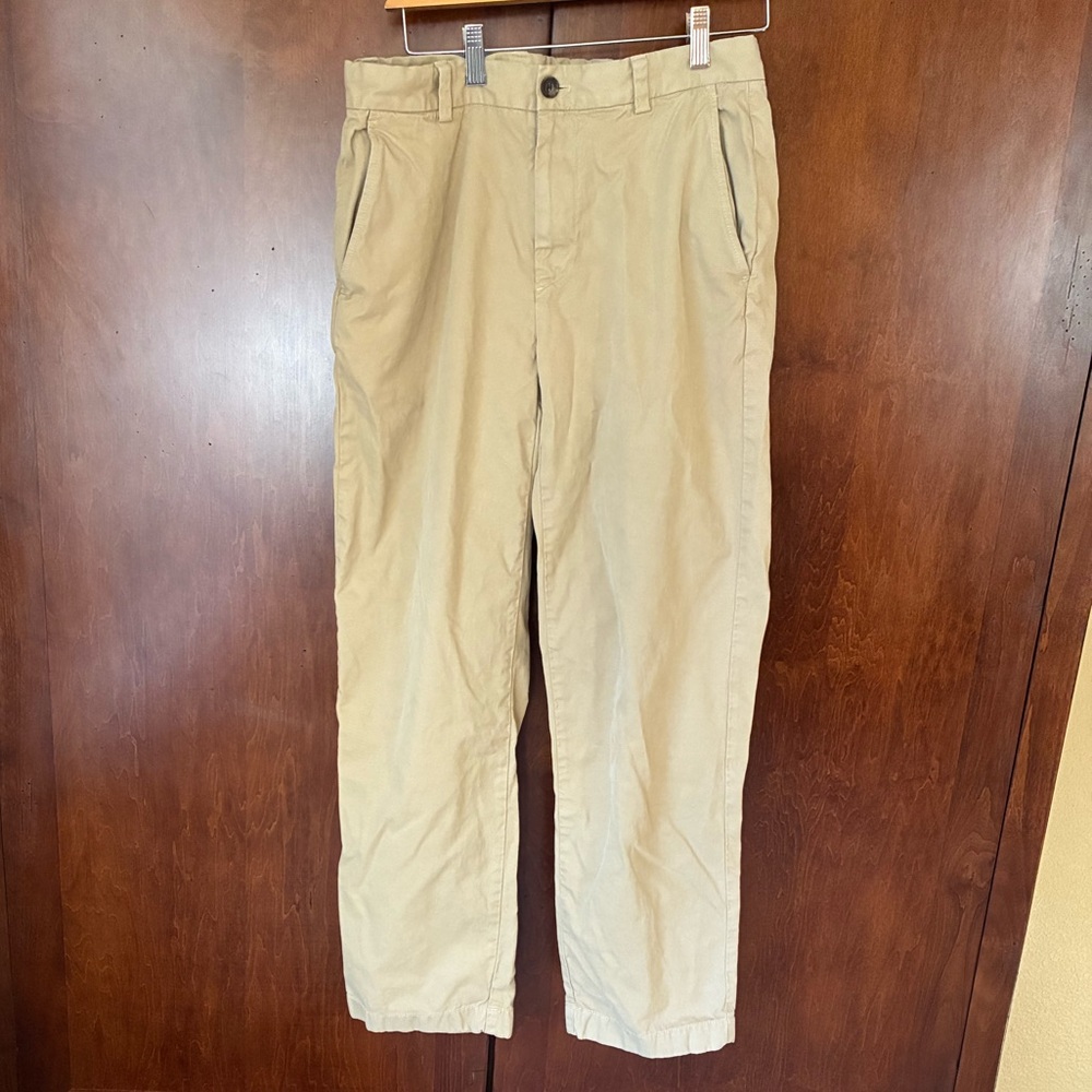 Brooks Brothers 32 x 30 Khaki Chino “Clark” Flat Front Cotton Twill Pant